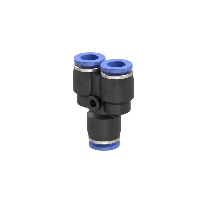 RIEGLER Push-in Y-connector »Blue Series«, for hose exterior Ø 12 mm