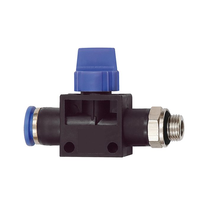 RIEGLER 3/2-Wegeventil »Blaue Serie«, Steckanschluss, G 3/8 außen Ø 12mm