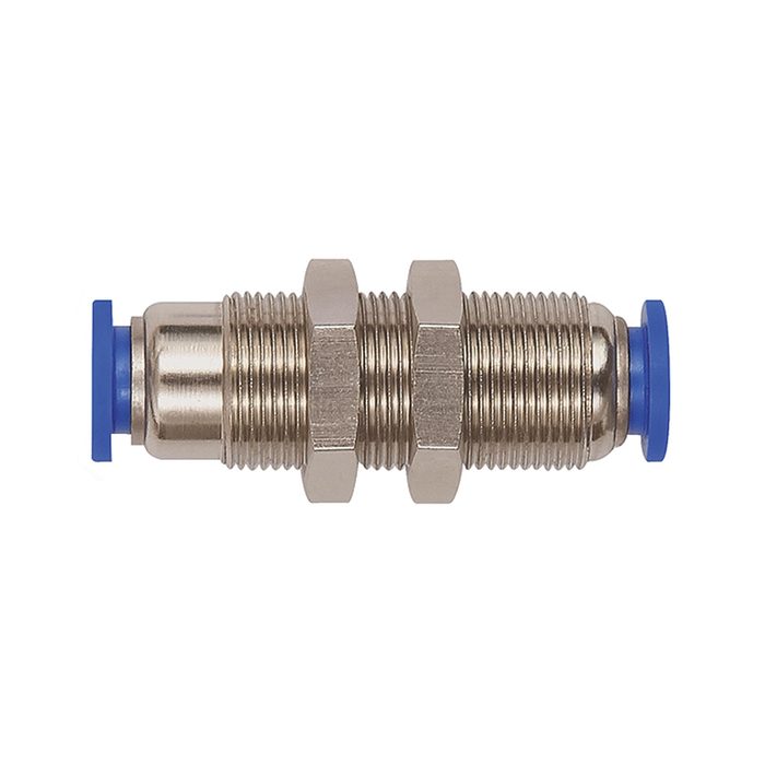 RIEGLER Gerade Schott-Steckverbindung »Blaue Serie« selbstabsper. M22x1,0