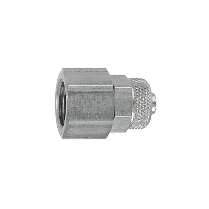 RIEGLER Gerade Aufschraubverschraubung, G 1/4 i., Schlauch 6/4, ES 1.4571