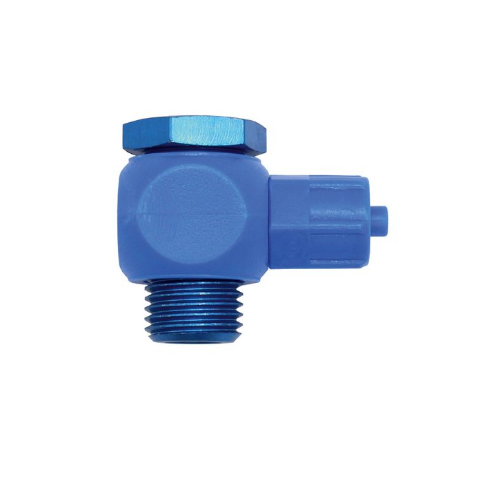 RIEGLER Winkel-Verschraubung, drehbar, G 1/8, für Schlauch 6/4, POM
