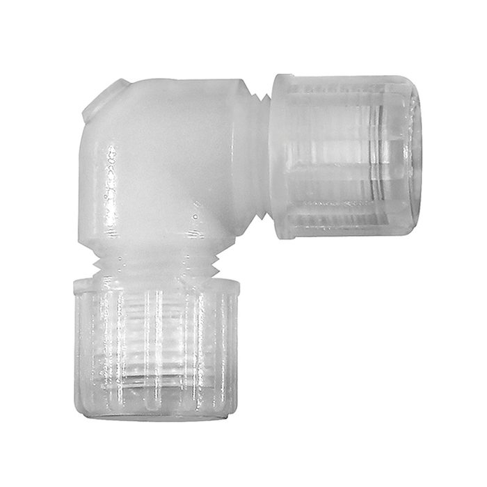 RIEGLER Angled hose fitting, for hose 8/10 mm, PFA