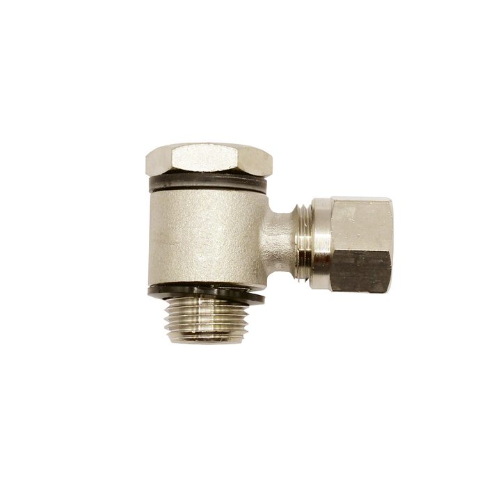 RIEGLER Pivoting angled fitting, G 1/4 o., Pipe exterior Ø 8 mm