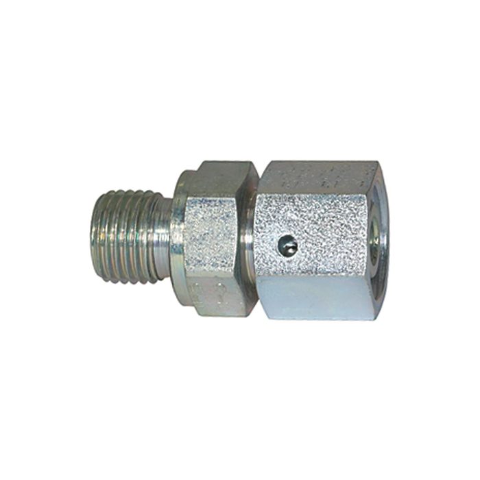 RIEGLER Adjustable straight screw-in fitting, G 3/8, galvanised steel