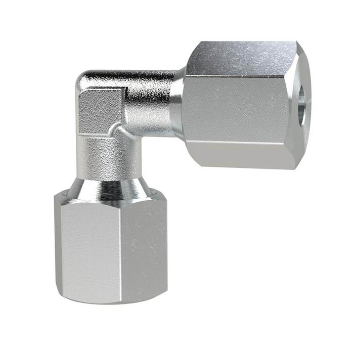 RIEGLER Angled fitting, Pipe exterior Ø 4 mm, galvanised steel
