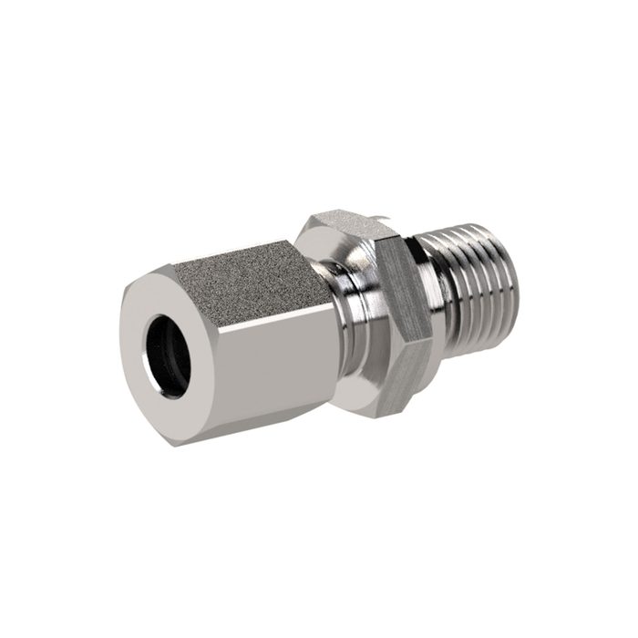 RIEGLER Gerade Einschraubverschraubung, G 1/8, Rohr-Außen-Ø 6, ES 1.4571