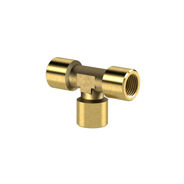 RIEGLER T-Stück, innen/innen/innen, G 3/4, SW 25, Messing blank