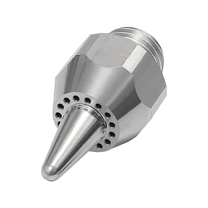RIEGLER Lärmarme Runddüse, M12x1,25, Aluminium, Düsen-Außen-ø 13 mm