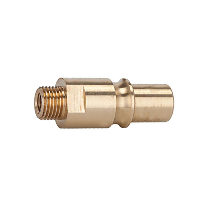 RIEGLER Nippel für Kupplungen NW 12, Messing blank, G 1/4 AG