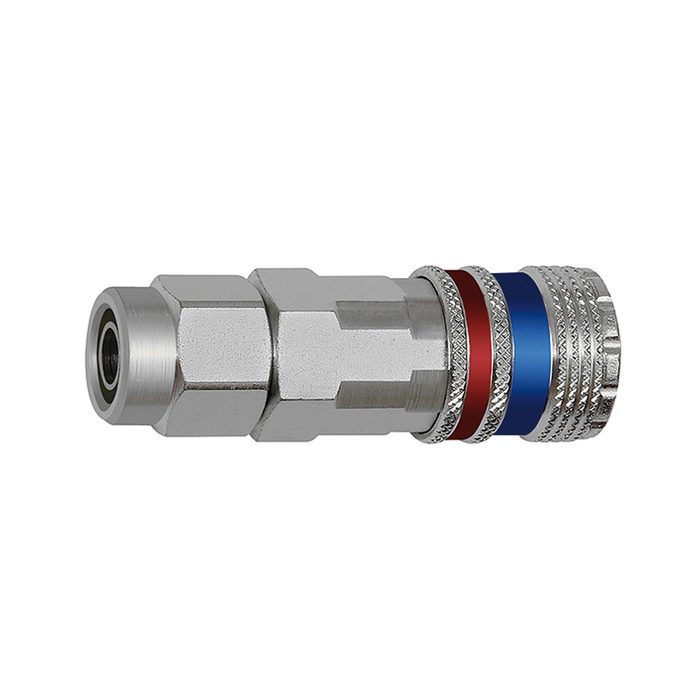 RIEGLER Safety coupling I.D. 7.6, »stream line«, for hose 12x8