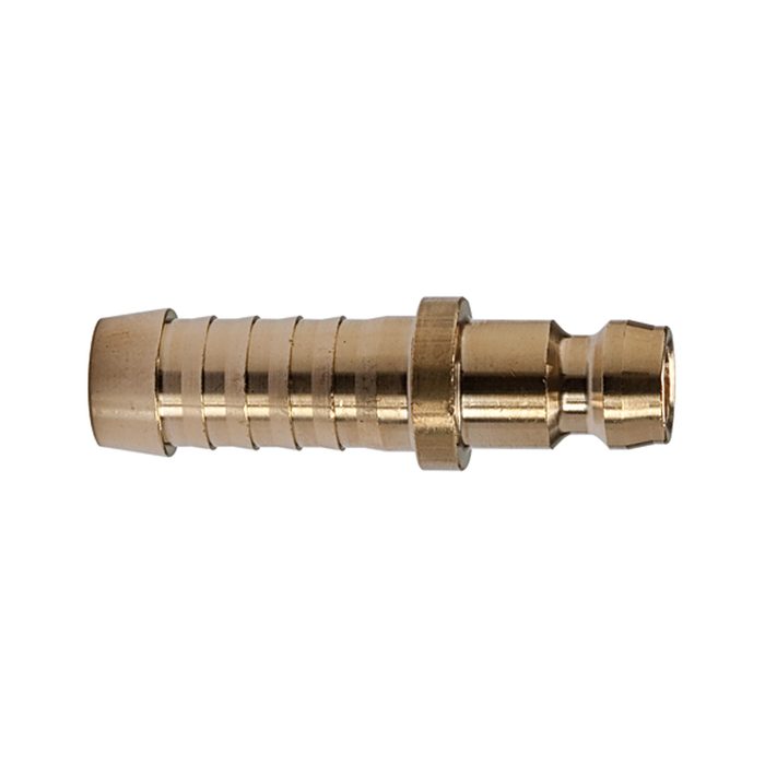 RIEGLER Tempered plug-on connector DN 6, Brass, Hose connection 9 mm