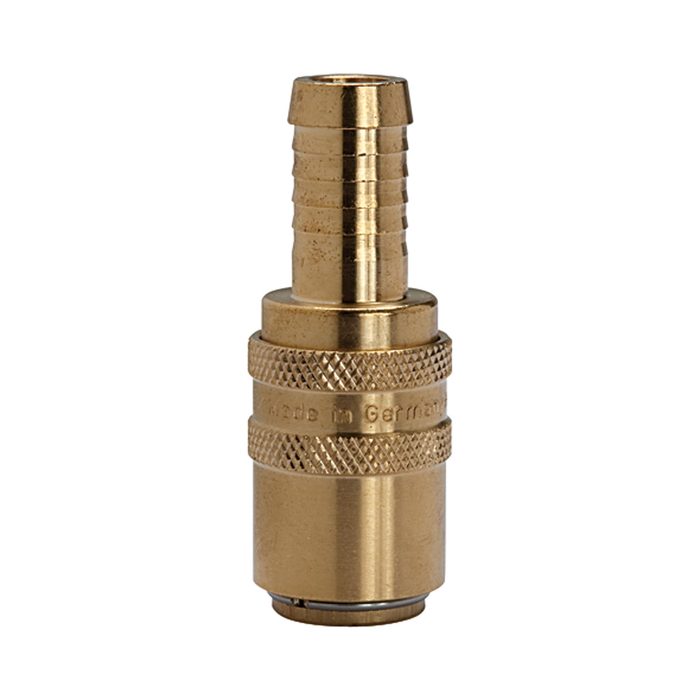 RIEGLER Tempered coupl. DN 9, Taps 13 mm, Blocking valve, Sleeve straight