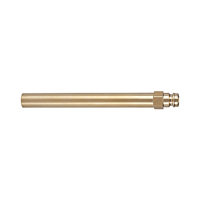 RIEGLER Plug nipple pipe DN 9, Brass 2.0401, Pipe exterior Ø 14 mm, AF 15