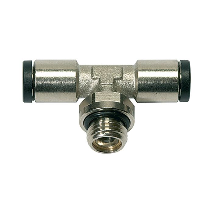 RIEGLER T-Steckverschraubung »click-clock«, drehbar, G 1/8 a.,Schlauch-Ø5