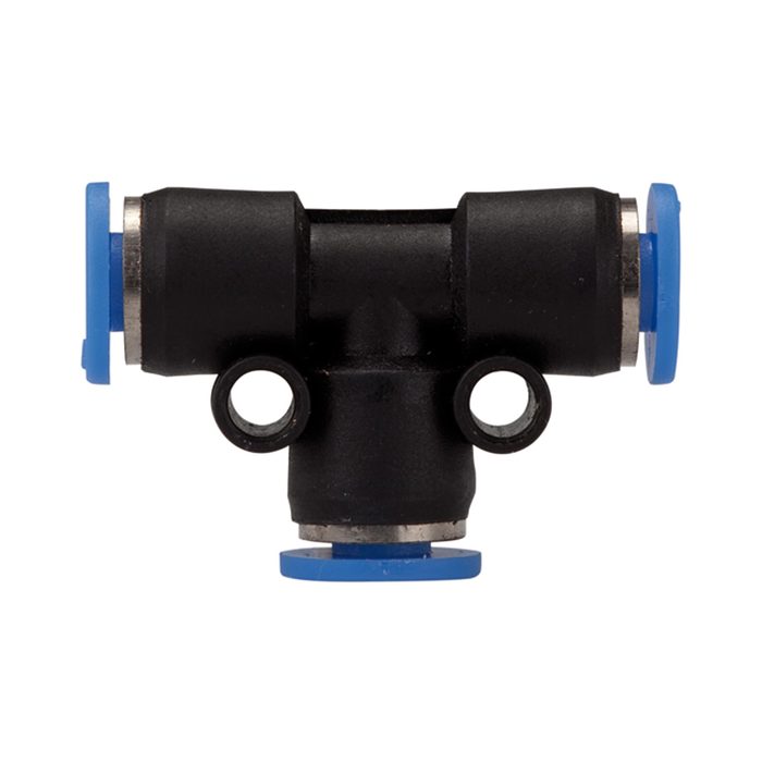 RIEGLER T-Steckverbindung »Blaue Serie« mini, red., Schlauch-Außen-Ø 4/3