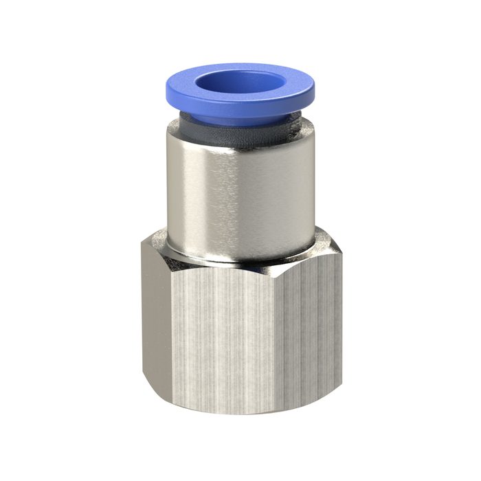 RIEGLER Gerade Steckverschraubung »Blaue Serie«, G 3/8 innen, Ø 12 mm