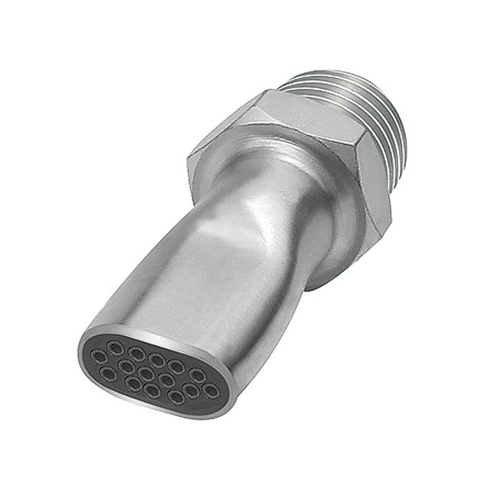 RIEGLER Low noise flat nozzle, G 3/8 ET, Nozzle width 16.5 mm