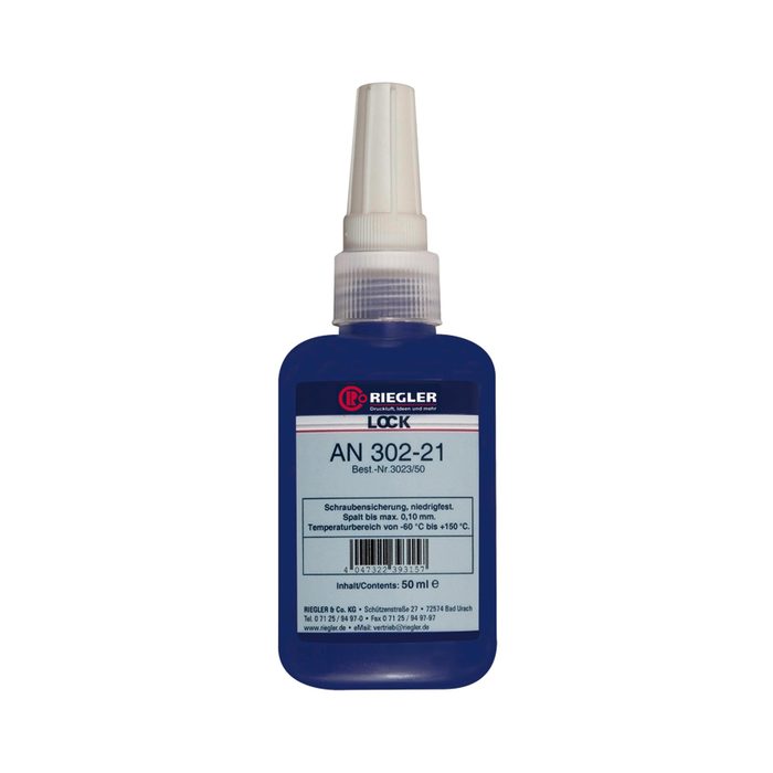 RIEGLER Lock AN 302-21, Anaerobic glue, Low strength, 50 ml