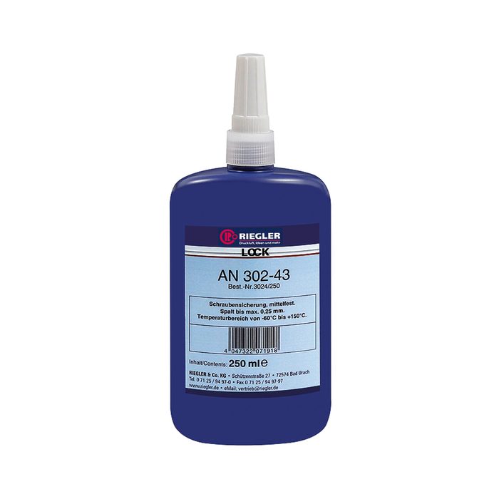 RIEGLER Lock AN 302-43, Anaerobic glue, Medium tight, 10 ml