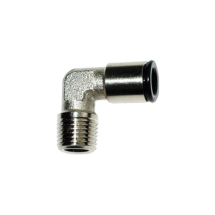 RIEGLER Angled screw-in fitting »value line«, R 1/8 o., for hose Ø 8 mm