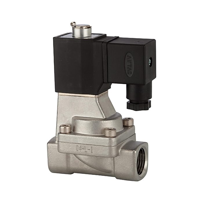 RIEGLER 2/2-way solenoid valve NO, pilot operated, 230 V, 50 Hz