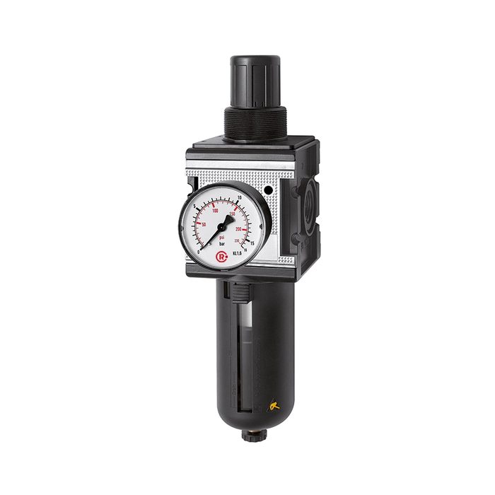 RIEGLER Filterregler »multifix«, mit PC-Behälter, Schutzkorb, BG 4, G 3/4
