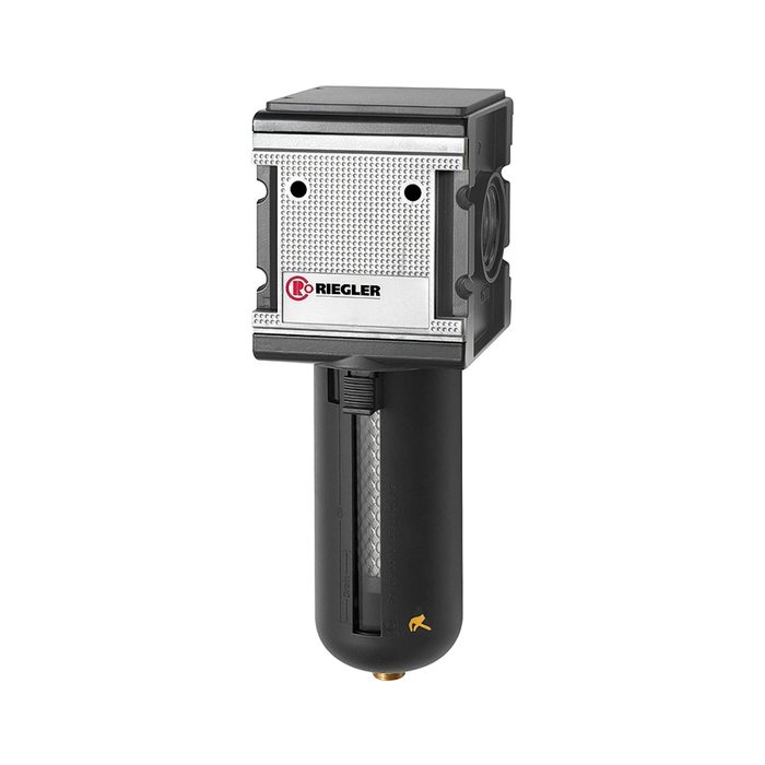 RIEGLER Aktivkohlefilter »multifix«, PC-Behälter, Schutzkorb, BG 4, G 3/4