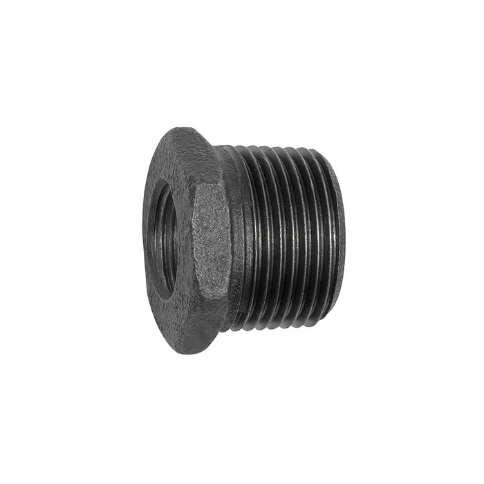 RIEGLER Reduzierstück 241, R 3/4 a., Rp 1/2 i. Temperguss schwarz