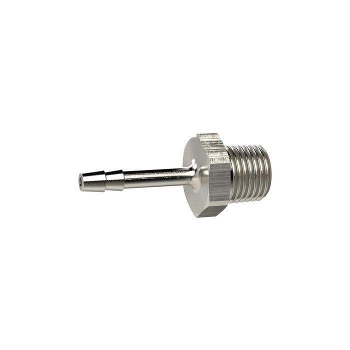 RIEGLER Screw-in hose connector, R 1/8 o., for hose I.D. 4, AF 14