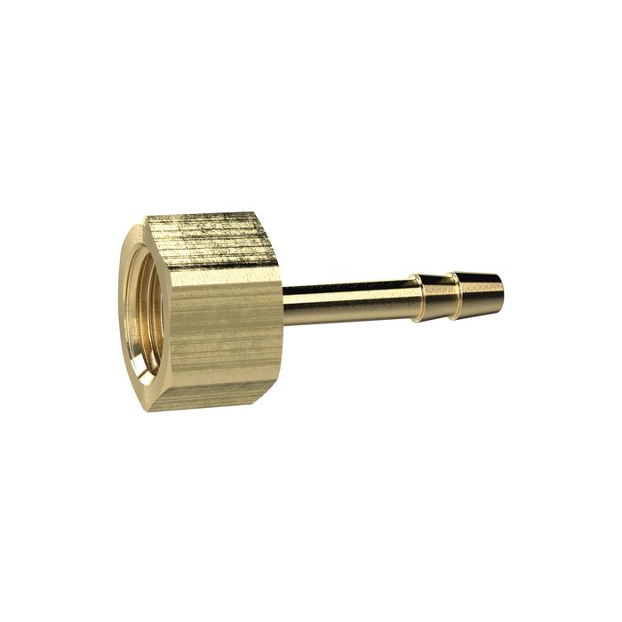 RIEGLER Aufschraubschlauchtülle, G 1/8, für Schlauch LW 4 mm, SW 14, MS