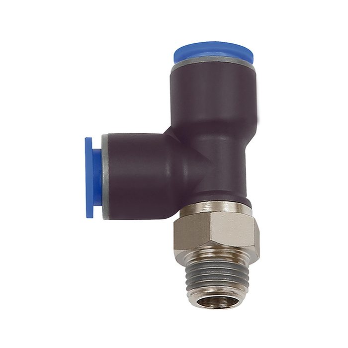 RIEGLER Push-in T-fitting »Blue Series«, L-shape, rotating, R 3/8 o.