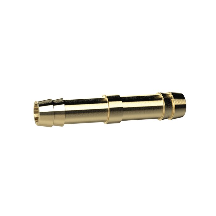 RIEGLER Doppelschlauchtülle, für Schlauch LW 9 mm, Messing, L=55mm