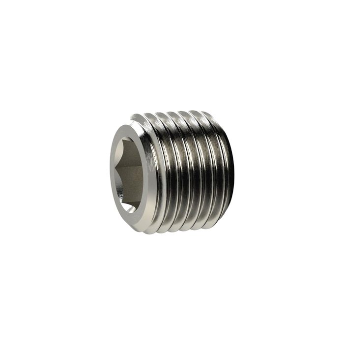 RIEGLER Locking screw, Hexagonal socket, without flange, G 1/8