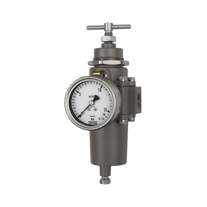 RIEGLER Stainless steel casting filter regulator, G 1 1/2, 0.4 - 4.0 bar