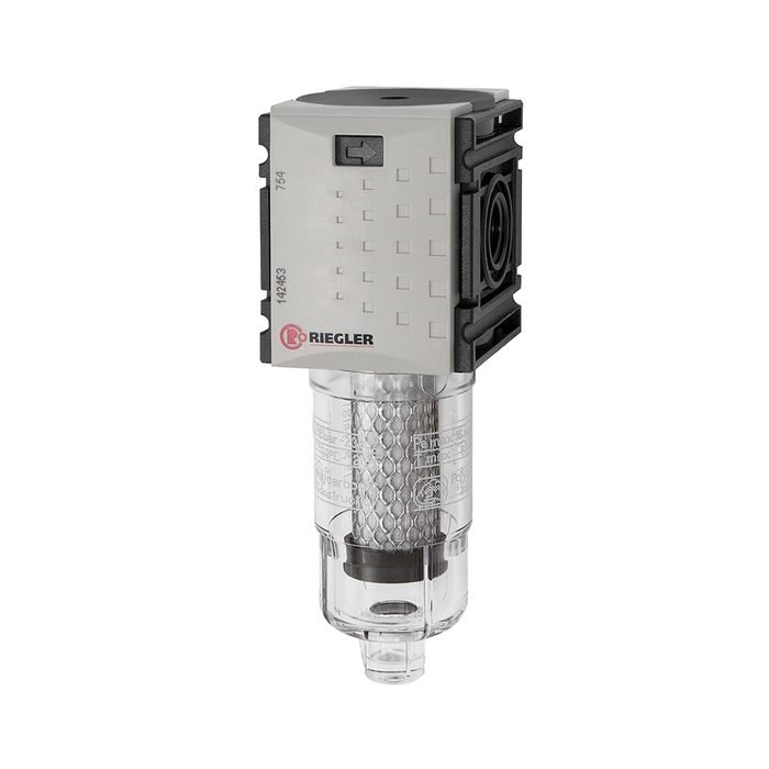 RIEGLER Active charcoal filter »FUTURA-mini« PC container, Size 0, G 1/4