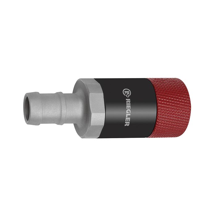 RIEGLER Swivel safety coupling I.D. 11, ISO 6150 C, Steel, Sleeve I.D. 13