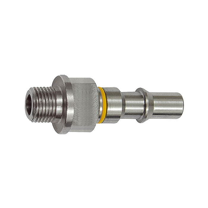 RIEGLER Captive nipple I.D. 6, ISO 6150 C, G 1/4 ET, yellow