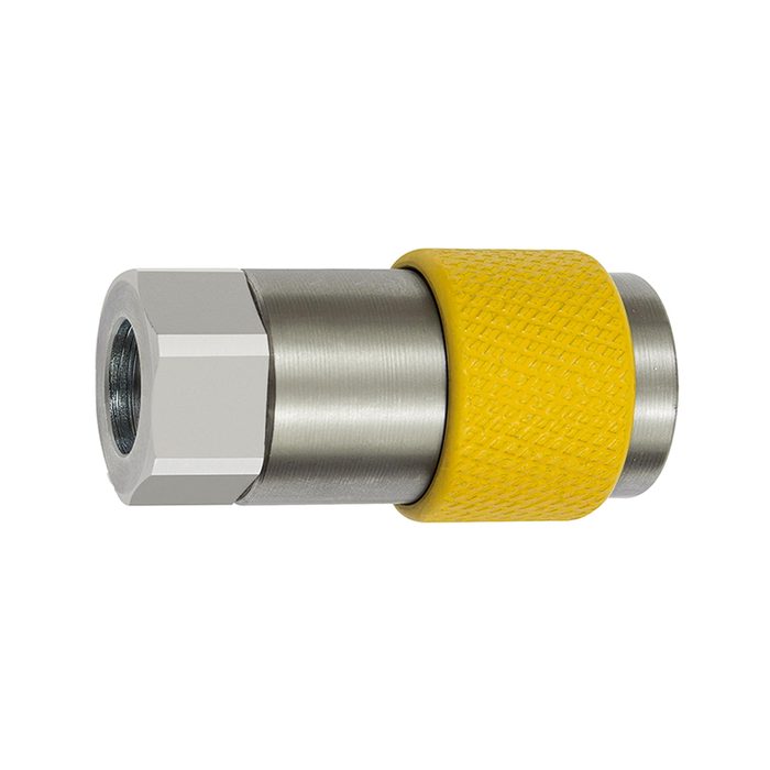RIEGLER Unv. Dreh-Sicherheitskupplung NW 6, ISO 6150 C, G 3/8 IG, grau