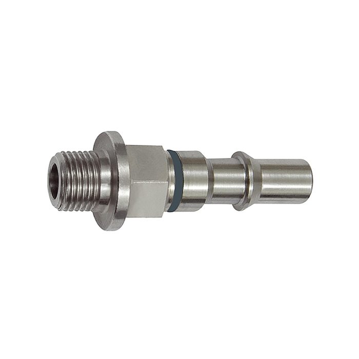 RIEGLER Captive nipple I.D. 6, ISO 6150 C, G 1/8 ET, gray