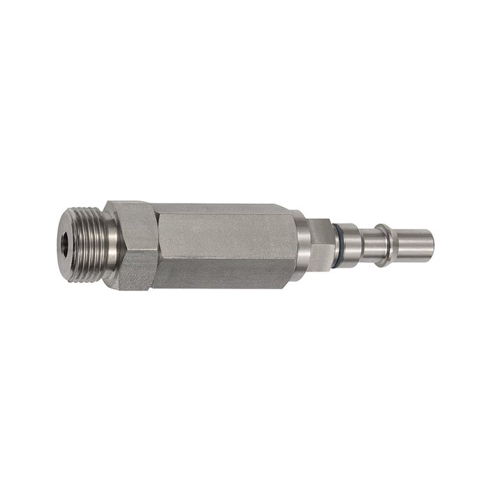 RIEGLER Unverwechselbarer Nippel NW 6, ISO 6150 C, RSV, G 1/4 AG, rot