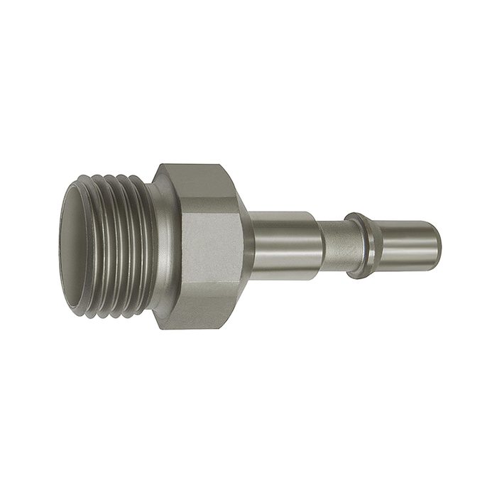 RIEGLER Nippel für Kupplungen NW 6, ISO 6150 C, Edelstahl, G 1/2 AG