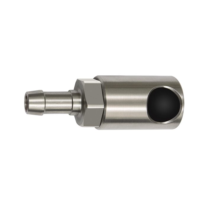 RIEGLER Pushbutton safety coupling I.D. 8, ISO 6150 C, Sleeve I.D. 13