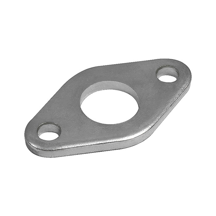 RIEGLER Flange fastening, ISO 6432, Piston Ø 12-16, galvanised steel