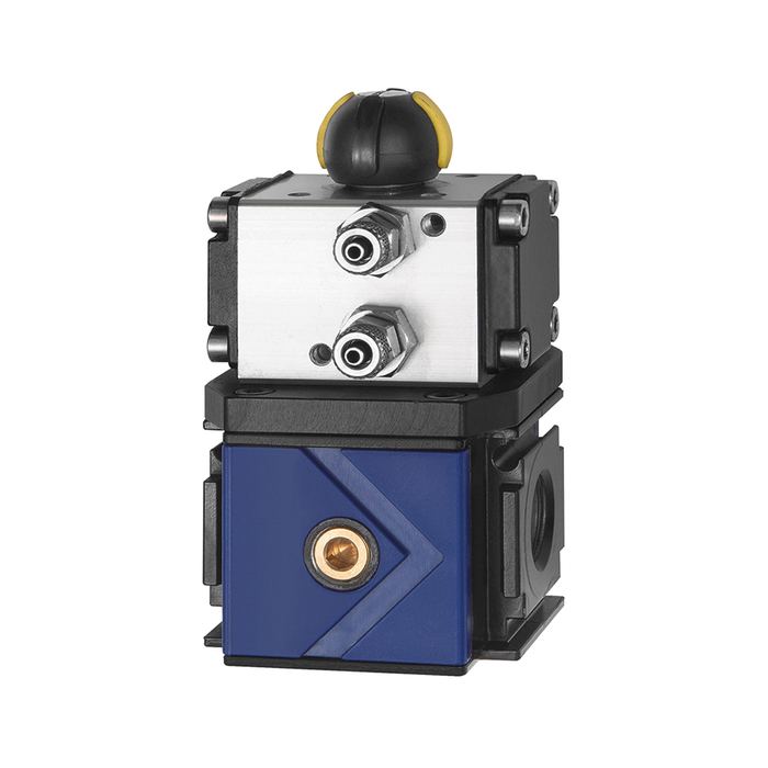 RIEGLER Kugelhahn 3/2-Wege »variobloc«, pneumat. Antrieb, BG 2, G 1