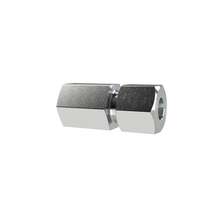 RIEGLER Female connector, M26x1.5i., Pipe exterior Ø 22, galvanised steel