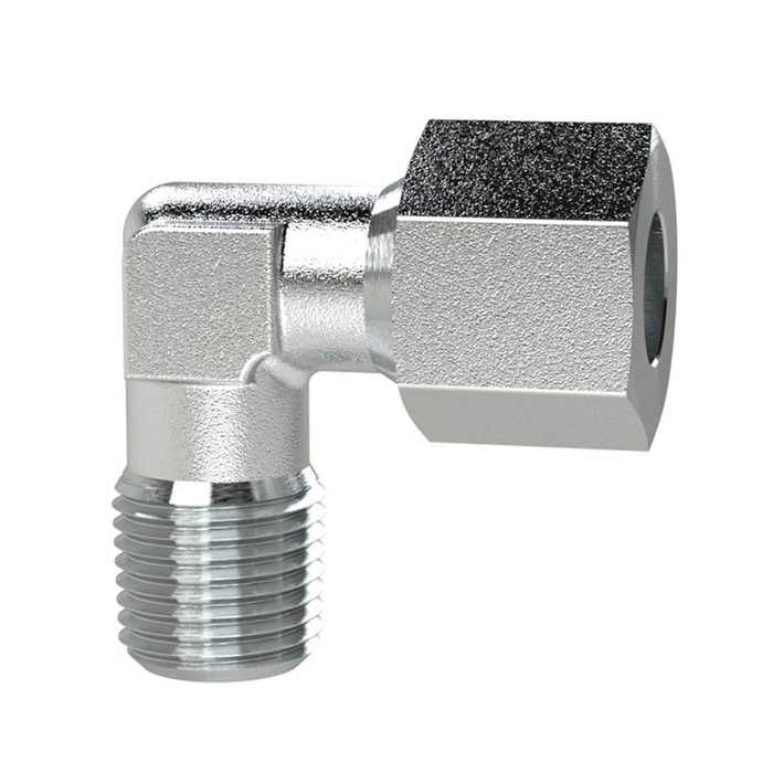 RIEGLER Male elbow, R 1/2 o., Pipe exterior Ø 14, galvanised steel