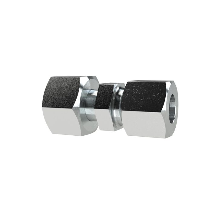 RIEGLER Reducer, Pipe ext. Ø Female connector 8/6 mm, galvanised steel