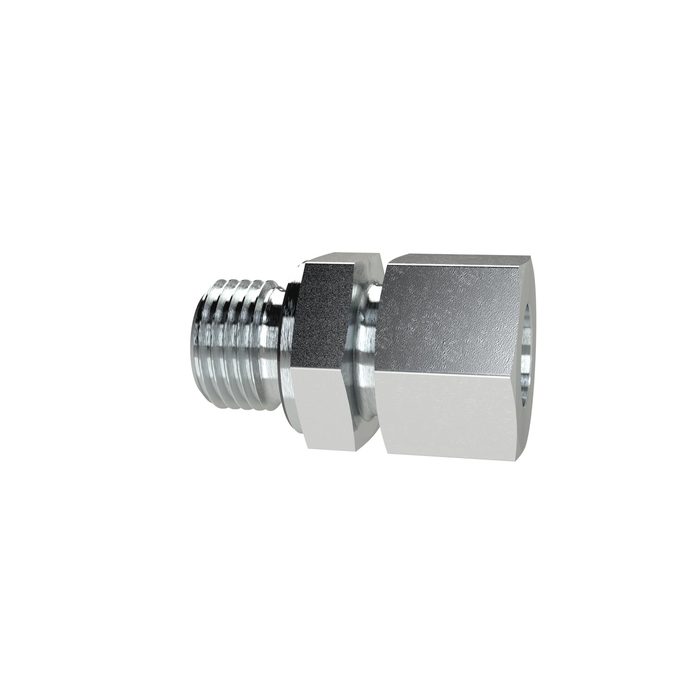 RIEGLER Gerade Einschraubverschraubung, G 1/2 a., Rohr-Ø 20, Stahl verz.