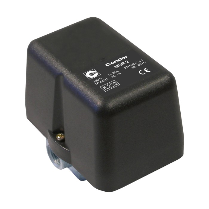 Condor Druckschalter MDR 2/11 4-12 bar F4 1/4" Alu