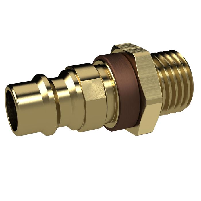 RIEGLER Unmistakable nipple NW 7,8, bare brass, G 3/8 AG, brown